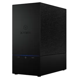Icy Box IB-RD3621U3, RAID-System für 2x 3,5" SATA III HDD zu USB 3.2 Gen 1 Host, RAID 0, 1, Large, Single, schwarz