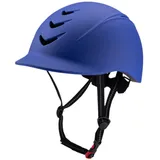 harayaa Reithelm, Reitsporthelm, Professioneller Leichtgewichtler Fahrradhelm für Erwachsene, Herren und Damen, Pferdeausrüstung, Reithelm, Blau