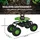Trutzholm Gartenscooter Stahl 150 kg Sitzhöhe 44-52 cm Schwarz-grün drehbar
