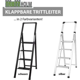 Trutzholm Alu Trittleiter Klapptrittleiter 4 Stufen