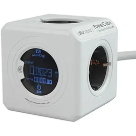 Allocacoc PowerCube Extended Monitor 1,5 m Grau 4 St.