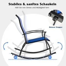 Costway Gartenstuhl 2er Set 0 x 0 x 0 cm blau