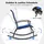 Costway Gartenstuhl 2er Set 0 x 0 x 0 cm blau