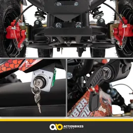 ACTIONBIKES MOTORS Elektro-Kinderquad Cobra 800 Watt grün/schwarz (Grün/Schwarz)