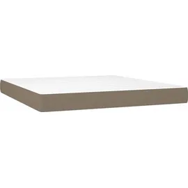 vidaXL Boxspringbett 180 x 200 cm Taupe