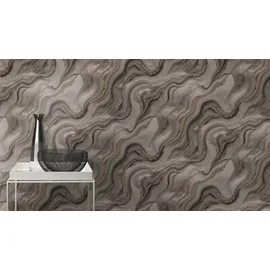 Rasch Textil Vliestapete Factory VI Marmor Anthrazit 10,05 x 0,53 m 0 g Grau 34193