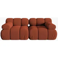Micadoni Sofa Bellis, modular 2-Sitzer orange