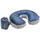 Cocoon Air Core Nackenkissen 38 x 27 cm Blau/Grau