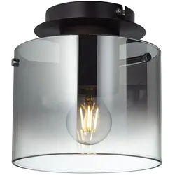 BRILLIANT Lampe Beth Deckenleuchte 20cm Kaffee/rauchglas   1x A60, E27, 60W, g.f. Normallampen n. ent.   Für LED-Leuchtmittel geeignet   Dimmbar bei Verwendung geeigneter Leuchtmittel