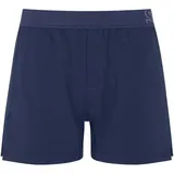 SLOGGI Boxershorts unifarben Blau / Schwarz S 2er Pack