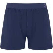 SLOGGI Boxershorts unifarben Blau / Schwarz S 2er Pack