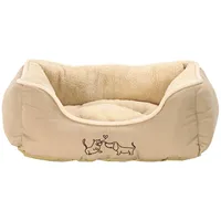 Dehner lieblinge Kuschelbett Sammy, rechteckig, beige