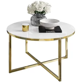 lookway CIRI-X GLASS Gold/Weiß Glas 70 x 44,4 cm