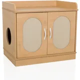 hjh living Katzentoilette Kittyhome 2 75x53x66,5 cm Beige