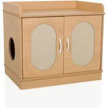 hjh living Katzentoilette Kittyhome 2 75x53x66,5 cm Beige