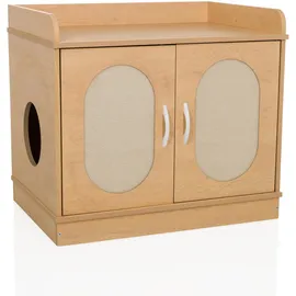 hjh living Katzentoilette Kittyhome 2 75x53x66,5 cm Beige