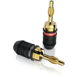 Primewire Audioadapter Bananenstecker für Kabel bis 3,5mm2 für Verstärker, HIFI-Receiver uvm.