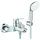 Grohe Eurosmart Wandmontage mit Brausegarnitur chrom