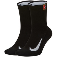 Nike Court Multiplier Cushioned Tennis-Crew-Socken Black/Black 38-42