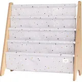3 Sprouts Kinderbücherregal Terrazzo 0 x 0 cm Holz hellgrau
