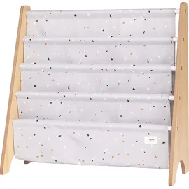 3 Sprouts Kinderbücherregal Terrazzo 0 x 0 cm Holz hellgrau