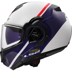 LS2 FF906 Advant Swipe, Modularhelm - Weiß/Blau/Rot - 3XL