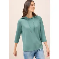 Cecil Hoodie Rippstruktur Jewel Green XXL