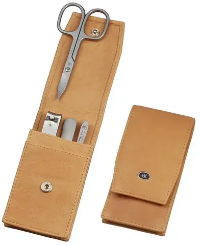 Kniebes Maniküre-Etui Amalfi-Vollrindleder - bordeaux