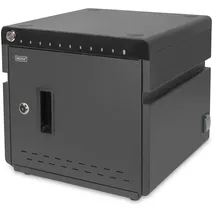 Digitus Mobiler Desktop Ladeschrank für 10 Notebooks/Tablets bis 13 Zoll, UV-C, USB-C
