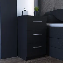 Vicco Nachtkommode Boxspringbett 2er Set Nachtschrank Nachttisch schwarz