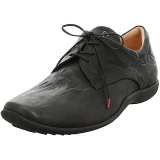 THINK! STONE chromfrei gegerbte nachhaltige Halbschuhe, schwarz 0000