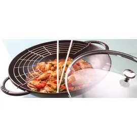 Staub Wok Specialities Ø 37 cm Gusseisen Schwarz