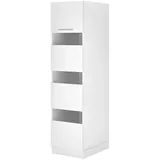 Respekta Clara Wäscheschrank 50 x 67,6 x 200 cm Weiß Holz