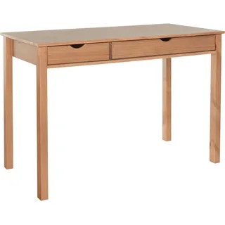 Home Affaire Schreibtisch HOME AFFAIRE "Gava", beige (natur, natur, natur), B:120cm H:80cm T:60cm, Tische, Schreibtisch, massives Kiefernholz, für das home office, Breite 100/120/140/160 cm
