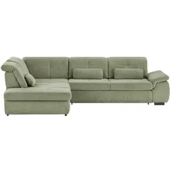 Ecksofa mit Funktion  Perry ¦ grün ¦ Maße (cm): B: 315 H: 85 T: 260.0