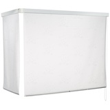 Eco-Dur Kassetten Eck - Duschrollo Tropfen weiß, 137 x 62 cm
