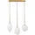 Nova Luce Lato 3-flg. E14 40 cm gold, opal