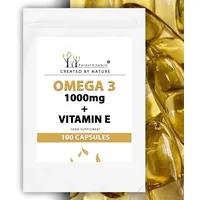 OMEGA 3 - Forest Vitamin - Omega 3 1000mg + Vitamin E - 100 Gelkapseln - 3 Monatsvorrat - Gesundheit & Schönheit