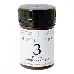 Schüssler Nummer 3 Ferrum phosphoricum D12 Tabletten