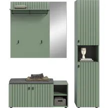 Home Affaire TATIO Garderobenschrank 161 x 37 x 192 grau