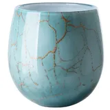 Fink Kerzenhalter), Vase oder Windlicht, COSMIC Opalglas Grün (17cm)