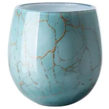 Fink Kerzenhalter), Vase oder Windlicht, COSMIC Opalglas Grün (17cm)