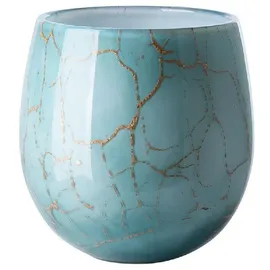 Fink Kerzenhalter), Vase oder Windlicht, COSMIC Opalglas Grün (17cm)