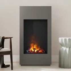 Noble Flame FOGO [Elektrokamin Opti-myst]: Schwarz, spiegelnd - Quarzgrau