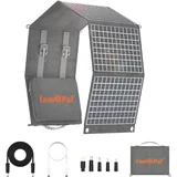 Solarpanel Faltbar, LUMOPAL 60W solar panel Solar Ladegerät mit USB-C PD 60W, USB-A 22w max Solar Charger, Solarmodul Faltbares Camping Outdoor für iPhone, Andriod handy,Tablets,Tragbare Powerstation