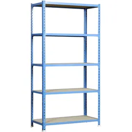 Proregal Schwerlastregal Stahl 150x110x50cm Grau 4 Fachböden