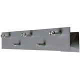 SZ Metall Wandgarderobe 52134 silber Metall 5 Haken 50,0 x 9,0 cm