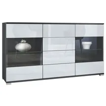 Vladon Sideboard 138,5 x 75,5 x 35 cm Weiß