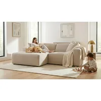 otto home Ecksofa OTTO HOME "Koa, 228 cm, L-Form, Modulsofa in Cord, Chenille, Struktur, Webstoff", beige (sand), B:228cm H:88cm T:159cm, 100% Polyester, Sofas, Ecksofa, Designsofa, weicher Lounge-Sitzkomfort, Welleunterfederung, bodentief