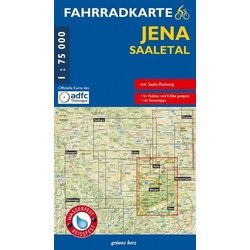 Fahrradkarte Jena - Saaletal 1:75 000